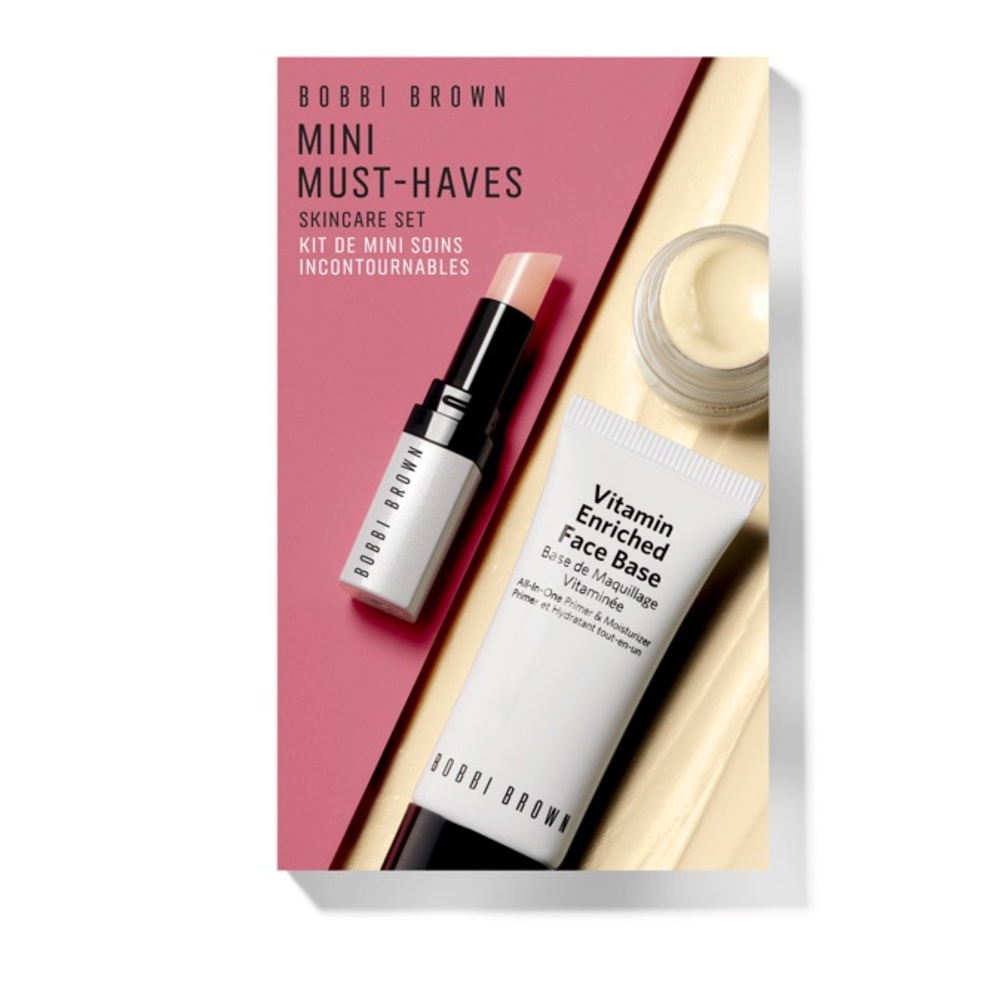 New!Bobbi Brown Limited Edition Mini Must Haves Bare Pink Skincare Trio Set